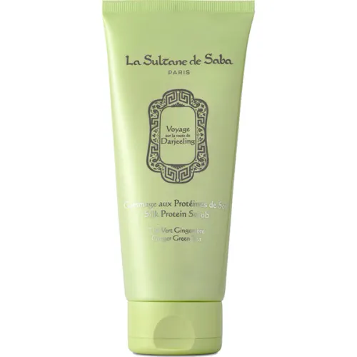 Скраб для тіла «зелений чай La Sultane De Saba Body Protein Scrub Ginger & Green Tea з імбиром», 200 мл.