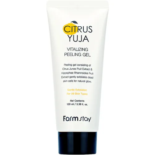 Пілінг гель для обличчя FarmStay Citrus Yuja Vitalizing Peeling Gel з екстрактом юдзу, 100 мл.