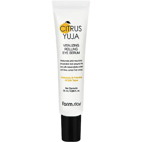 Роликова сироватка для шкіри навколо очей FarmStay Citrus Yuja Vitalizing Rolling Eye Serum з екстрактом юдзу, 25 мл.