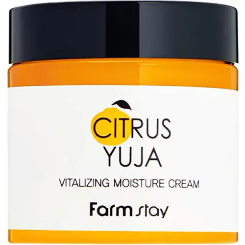 Зволожуючий крем для обличчя FarmStay Citrus Yuja Vitalizing Moisture Cream з екстрактом юдзу, 80 мл.