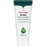 Очищаюча пінка для проблемної шкіри обличчя FarmStay Cica Farm Acne Foam Cleanser з екстрактом центелли, 180 мл.