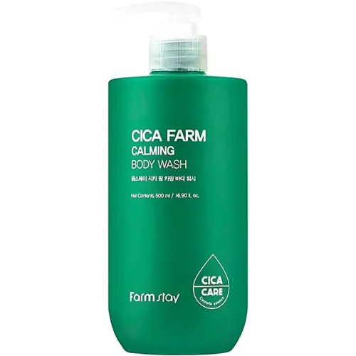 Гель для душа FarmStay Cica Farm Calming Body Wash с экстрактом центеллы, 500 мл.