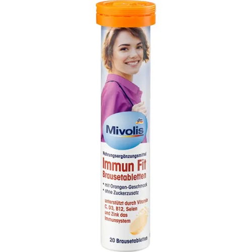 Шипучие витамины «поддержка иммунитета» Mivolis Effervescent Tablets Immune Fit