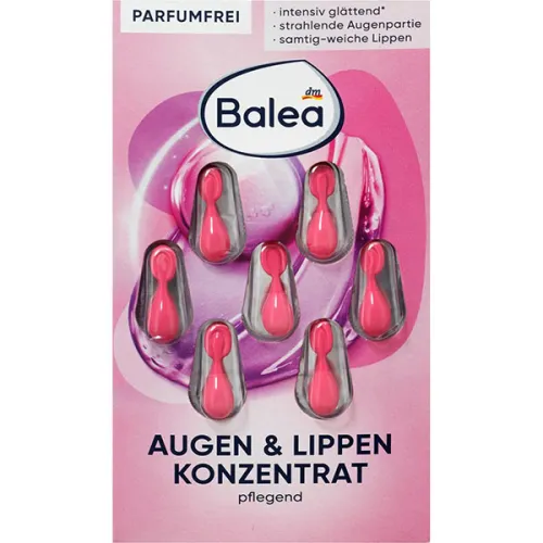 Концентрат для області навколо очей та губ у капсулах Balea Concentrate Eyes & Lips