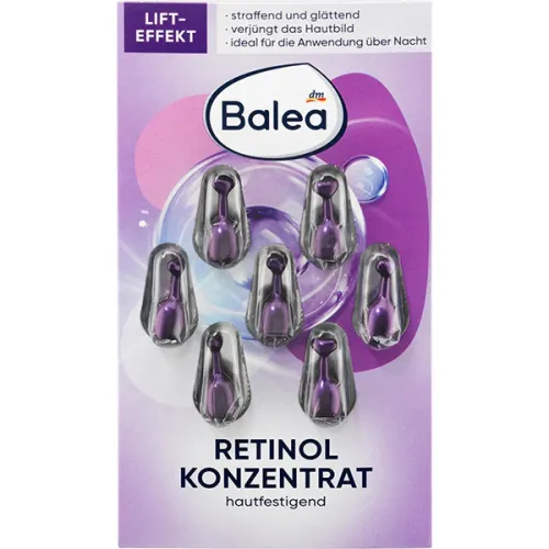 Концентрат для лица укрепляющий кожу в капсулах «ретинол» Balea Concentrate Retinol Skin Strengthening
