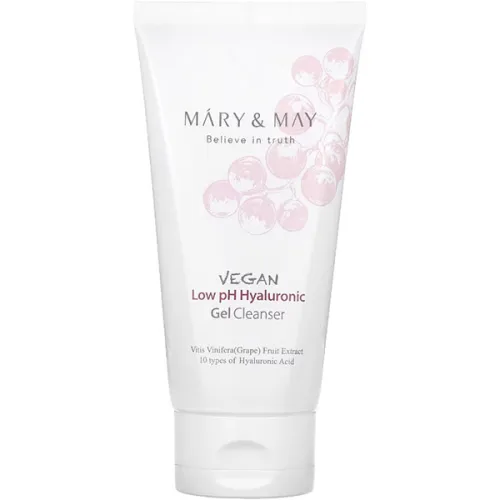Гель для умывания Mary & May Vegan Low pH Hyaluronic Gel to Foam Cleanser с гиалуроновой кислотой и экстрактом винограда, 30