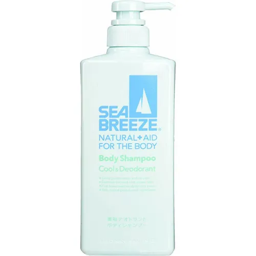 Освіжаючий гель для душу «прохолода та свіжість» Shiseido Sea Breeze Natural & Aid Body Shampoo Cool & Deodorant, 600 мл.