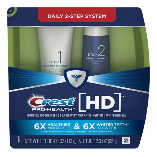 Двохрівнева система відбілювання зубів Crest Pro-Health HD Daily Two-Step Toothpaste System, 113 мл. и 65 мл.