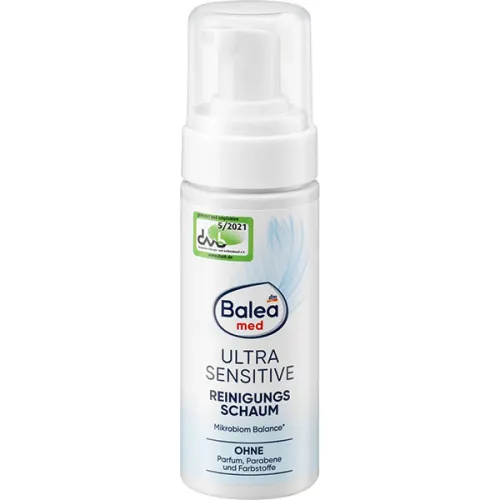 Очищаюча пінка для ультрачутливої шкіри обличчя Balea Med Ultra Sensitive Cleansing Foam, 150 мл.