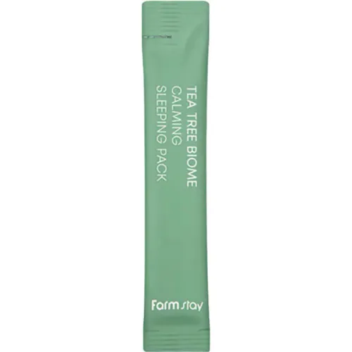 Заспокійлива нічна маска для обличчя FarmStay Tea Tree Biome Calming Sleeping Pack з екстрактом чайного дерева, 4 мл.