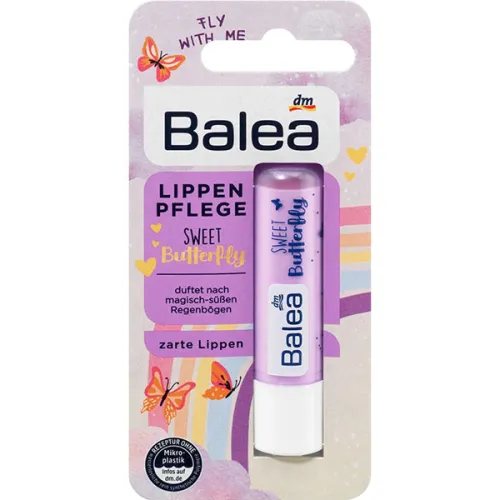 Бальзам для губ «милая бабочка» Balea Sweet Butterfly Lip Balm, 4.8 г.