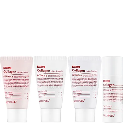 Набор для лифтинга кожи лица Medi Peel Retinol Collagen Lifting Trial Kit с ретинолом и коллагеном, 4 шт. срок год. до 09.26