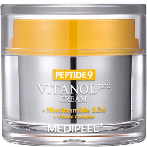 Крем для лица Medi Peel Peptide 9 Vitanol Cream Pro с комплексом 9 пептидов и витанолом, 50 мл.