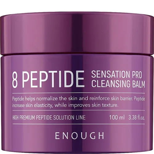 Гидрофильный бальзам для очищения кожи лица Enough 8 Peptide Cleansing Balm с пептидами, 100 мл.