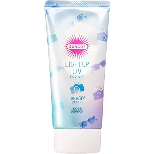 Солнцезащитный крем для лица Kose Suncut Light Up UV Essence Sunblock SPF 50+ PA++++ с эффектом сияния, 80 мл.