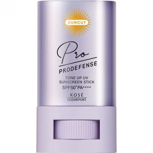 Солнцезащитный стик для лица Kose Suncut Prodefense Tone Up UV Sunscreen Stick SPF50+ PA++++, 20 г.