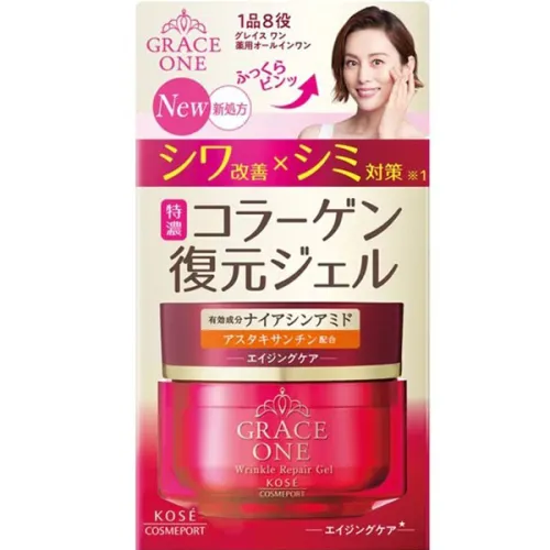 Багатофункціональний крем-гель для обличчя 8в1 Kose Grace One Wrinkle Repair Gel, 100 г. - вигляд 2