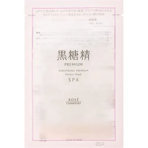 Тканевая маска для увлажнения и омоложения кожи лица Kose Kokutousei Premium Perfect Mask Moist, 20 мл.
