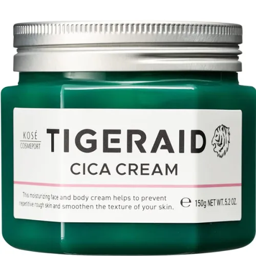 Лечебный крем для лица Kose Tigeraid CICA Cream с экстрактом центеллы, 150 г.