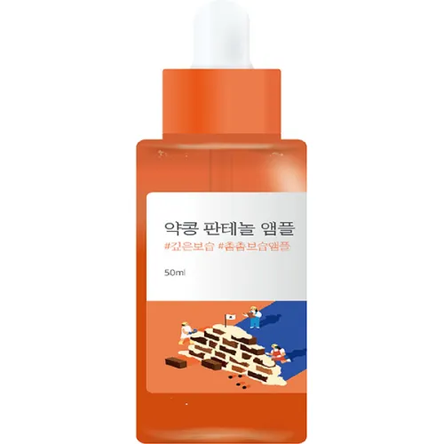Концентрированная сыворотка для лица Round Lab Soybean Panthenol Ampoule с экстрактом соевых бобов и пантенолом, 50 мл.