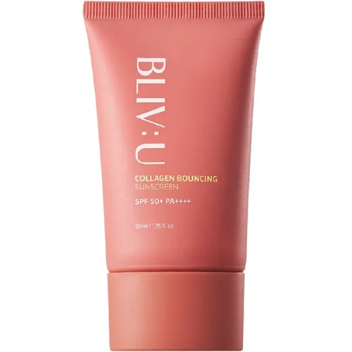 Сонцезахисний крем для обличчя BLIV:U Collagen Bouncing Sunscreen SPF50+ PA++++ з колагеном, 2 мл.