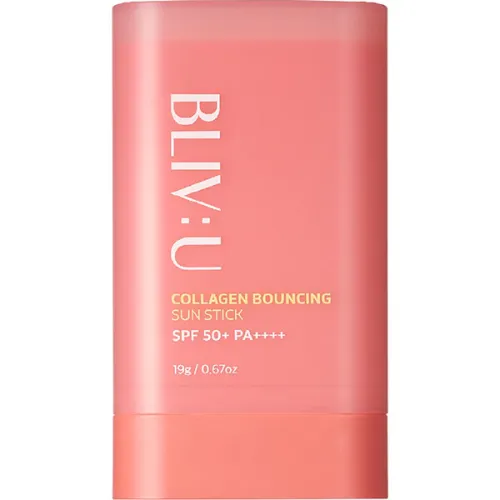 Солнцезащитный стик для лица BLIV:U Collagen Bouncing Sun Stick SPF50+ PA++++ с коллагеном, 19 г.