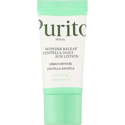 Сонцезахисний лосьйон для обличчя Purito Seoul Wonder Releaf Centella Daily Sun Lotion SPF50+ PA++++, 15 мл.