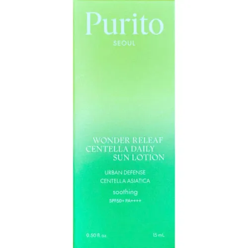 Сонцезахисний лосьйон для обличчя Purito Seoul Wonder Releaf Centella Daily Sun Lotion SPF50+ PA++++, 15 мл. - вигляд 2