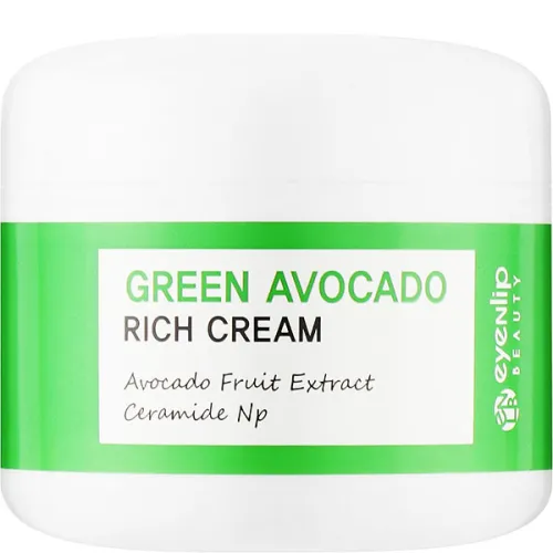 Крем для лица Eyenlip Green Avocado Rich Cream с экстрактом авокадо, 50 мл.