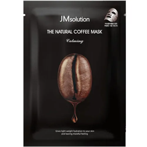 Заспокійлива тканинна маска для обличчя JMsolution The Natural Coffee Mask Calming з екстрактом кави, 30 мл.