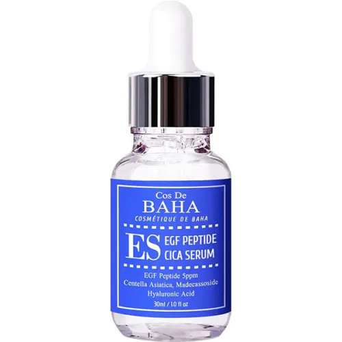 Заспокійлива сироватка для обличчя Cos De Baha ES EGF Peptide Cica Serum з екстрактом центели та гіалуроновою кислотою, 30