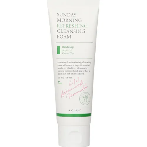 Пінка для вмивання Axis-Y Sunday Morning Refreshing Cleansing Foam з рослинними екстрактами, 120 мл.