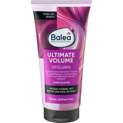Кондиционер для объема волос Balea Ultimate Volume Conditioner с биотином и экстрактом риса, 200 мл.