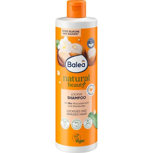 Шампунь для волос Balea Natural Beauty Macadamia Shampoo с маслом макадамии и ши, 400 мл.