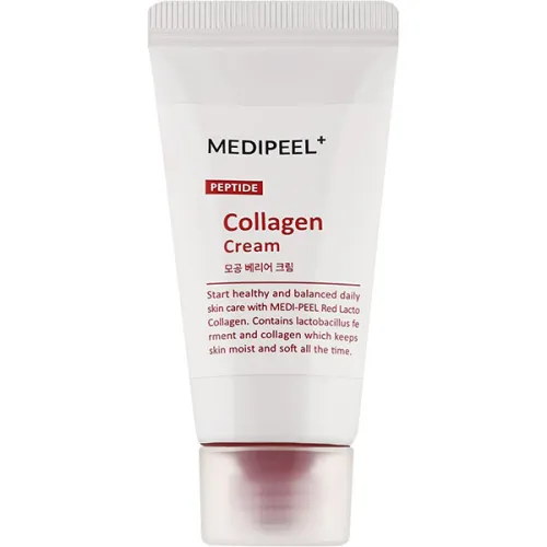 Барьерный крем для лица Medi Peel Red Lacto Peptide Collagen Barrier Cream с коллагеном и лактобактериями, 15 мл.