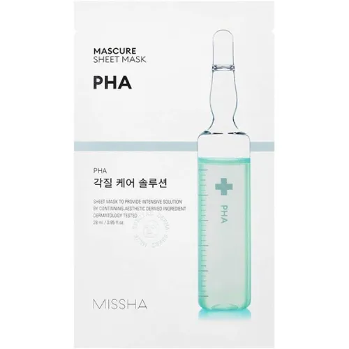 Пилинг-маска для лица Missha Mascure Peeling Solution Sheet Mask PHA с PHA кислотами, 28 мл.
