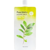 Ночная маска для лица Missha Pure Source Pocket Pack Green Tea с экстрактом зеленого чая, 10 мл.