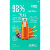 Тканевая маска для лица Missha Talks Vegan Squeeze Sheet Mask Sos Relaxer с экстрактом моркови и кольраби, 27 г.