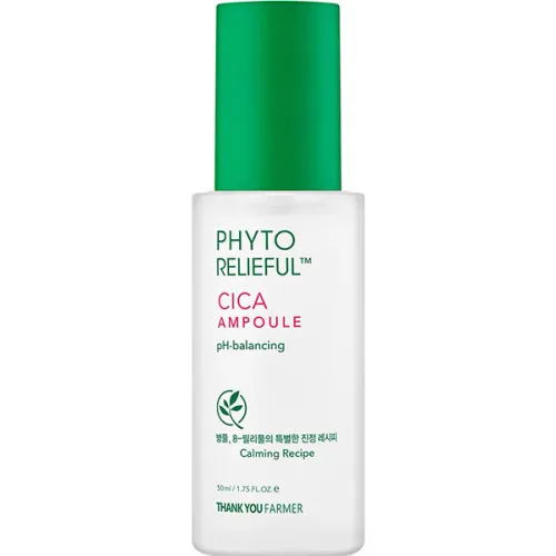 Успокаивающий ампульная сыворотка для лица Thank You Farmer Phyto Relieful Cica Ampoule с экстрактом центеллы, 50 мл.