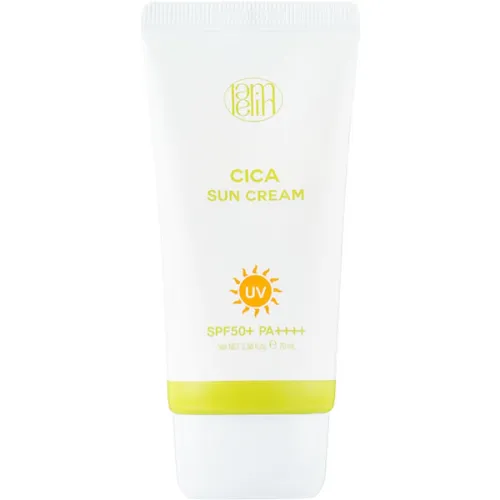 Успокаивающий солнцезащитный крем для лица Lamelin CICA Sun Cream SPF50+ PA++++ с экстрактом центеллы, 70 мл.