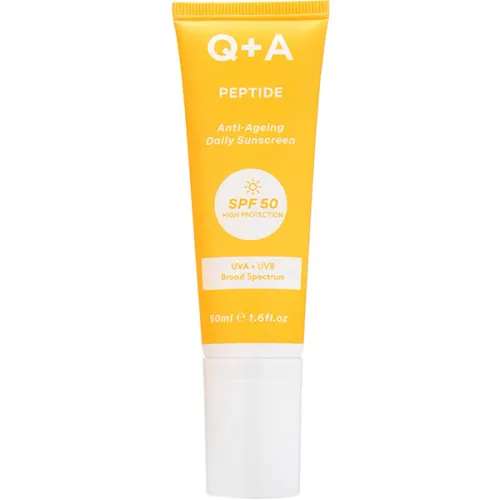 Антивіковий сонцезахисний крем для обличчя Q+A Peptide Anti-Ageing Daily Sunscreen SFP50, 50 мл.