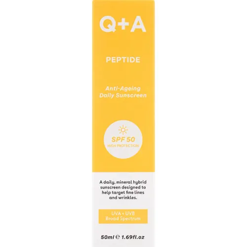 Антивіковий сонцезахисний крем для обличчя Q+A Peptide Anti-Ageing Daily Sunscreen SFP50, 50 мл. - вигляд 2