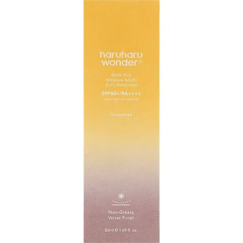 Увлажняющий солнцезащитный крем для лица Haruharu Wonder Black Rice Moisture Airyfit Daily Sunscreen SPF50+ PA++++, 50 мл.