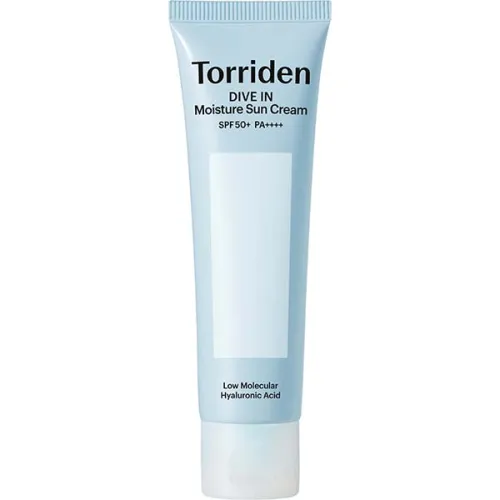 Легкий сонцезахисний крем для обличчя Torriden Dive-In Watery Moisture Sun Cream SPF50+ PA++++ з гіалуроновою кислотою, 60
