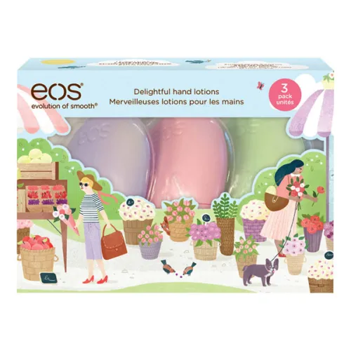Подарунковий набір лосьйонів для рук EOS 3 Delightful Hand Lotions