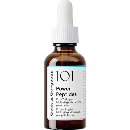 Разглаживающая сыворотка для лица Geek & Gorgeous Power Peptides с пептидами, 30 мл.