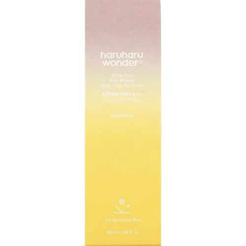 Мінеральний сонцезахисний крем для обличчя Haruharu Wonder Black Rice Pure Mineral Relief SPF50+ PA++++, 50 мл. - вигляд 2