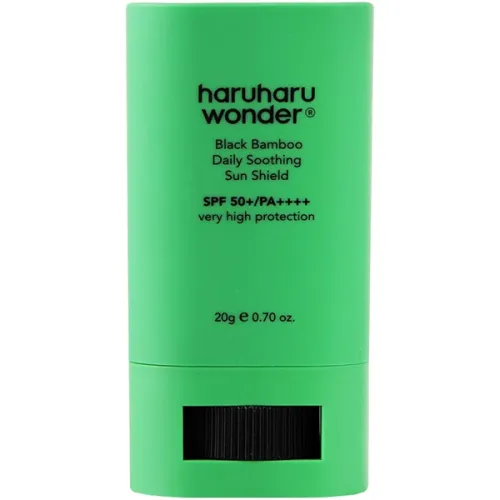 Солнцезащитный стик для лица Haruharu Wonder Black Bamboo Daily Soothing Sun Shield SPF50+ PA++++ с экстрактом бамбука, 20 г.