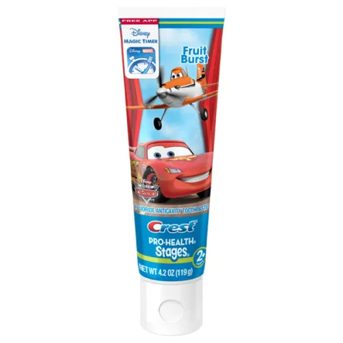 Зубна паста для дітей «тачки та літаки» Crest Pro-Health Stages Kids Disney Pixar Cars and Planes Toothpaste, 119 г.
