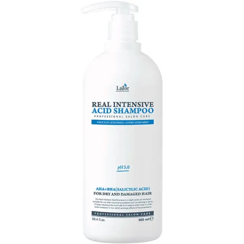 Интенсивный кислотный шампунь для сухих и поврежденных волос La’dor Real Intensive Acid Shampoo, 900 мл.